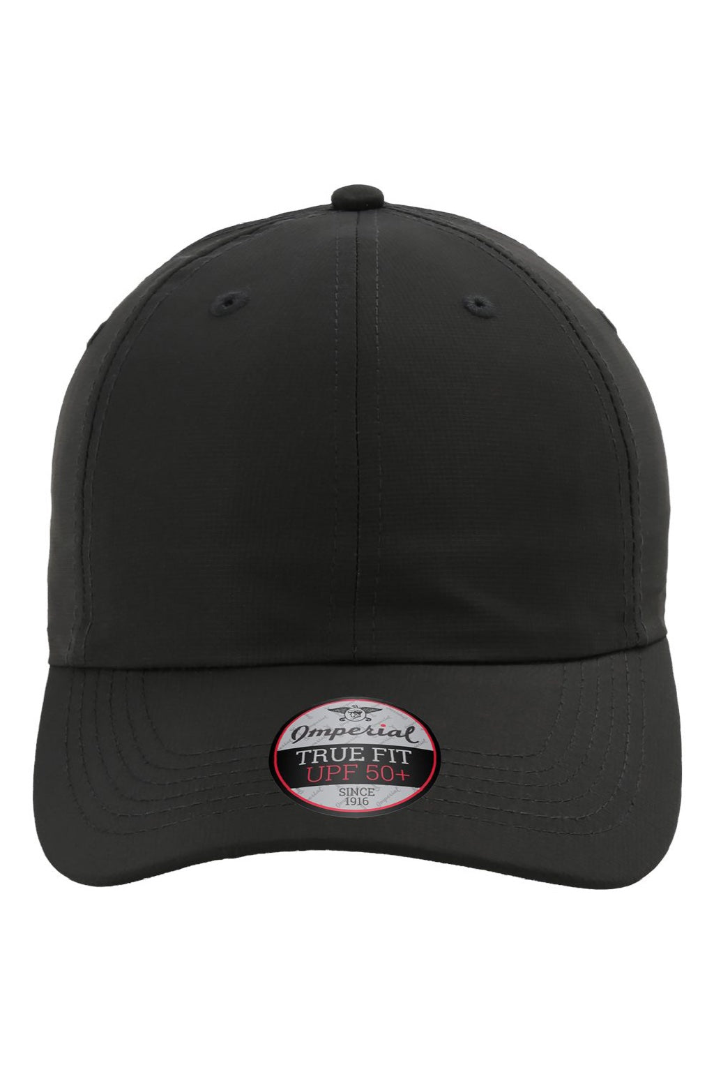 Imperial Hats X210P Mens The Original Performance Moisture Wicking Adjustable Hat Dark Grey Flat Front