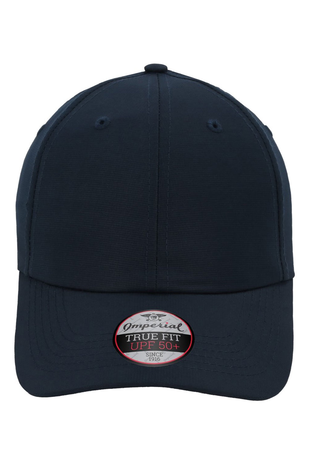 Imperial Hats X210P Mens The Original Performance Moisture Wicking Adjustable Hat True Navy Blue Flat Front