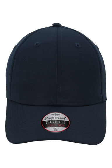 Imperial Hats X210P Mens The Original Performance Moisture Wicking Adjustable Hat True Navy Blue Flat Front