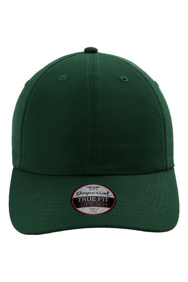 Imperial Hats X210P Mens The Original Performance Moisture Wicking Adjustable Hat Forest Green Flat Front