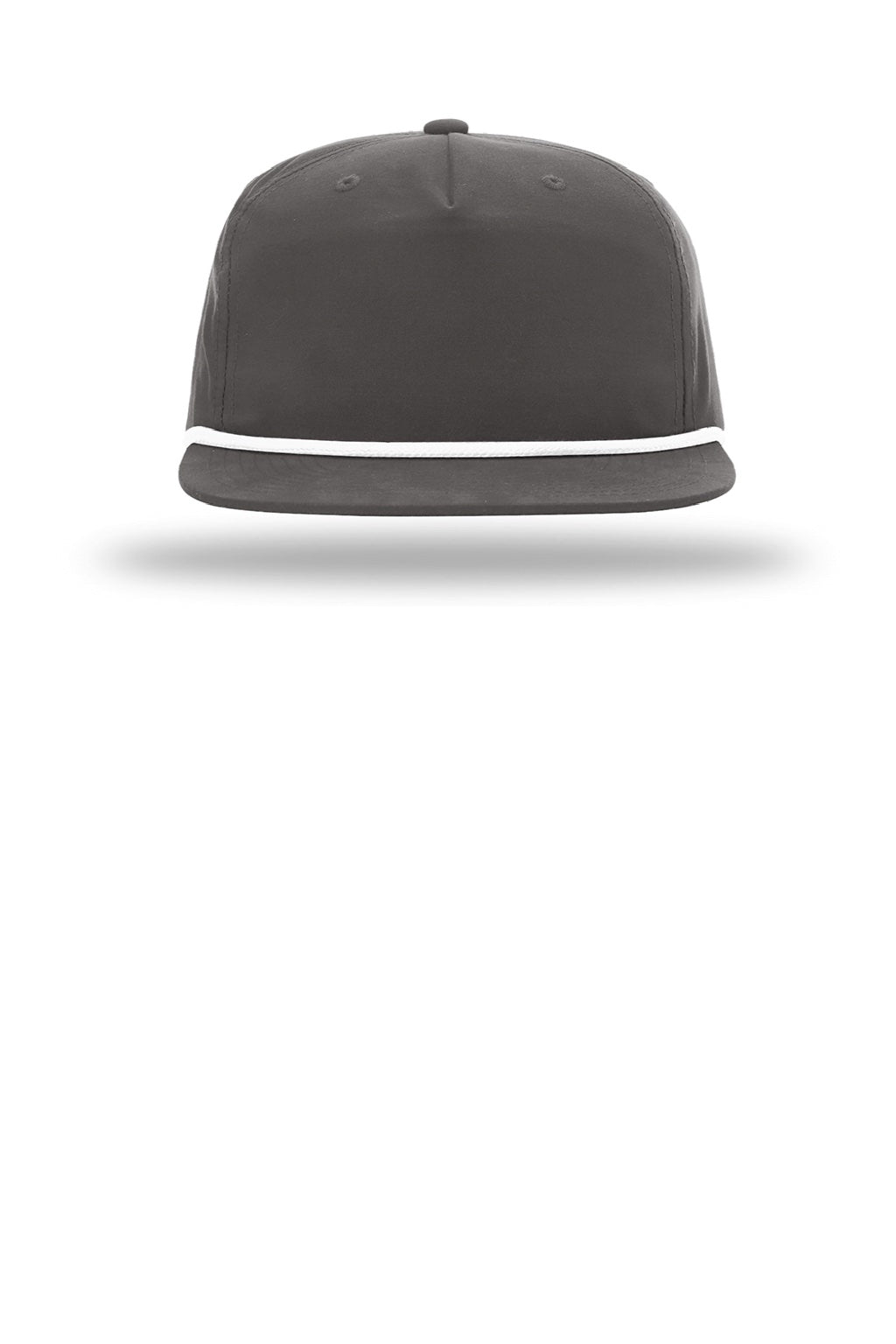 Richardson Hats 256 Mens Umpqua UPF 50+ Snapback Hat Charcoal Grey/White Flat Front
