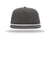 Richardson Hats 256 Mens Umpqua UPF 50+ Snapback Hat Charcoal Grey/White Flat Front