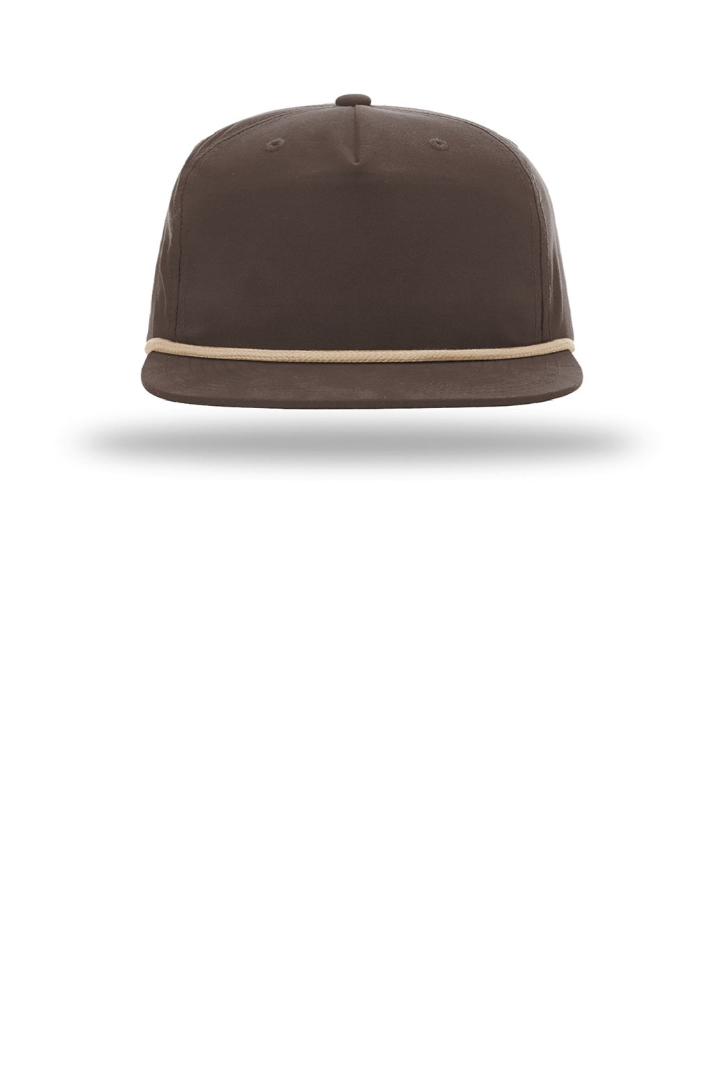 Richardson Hats 256 Mens Umpqua UPF 50+ Snapback Hat Dark Mocha Brown/Khaki Flat Front