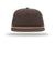 Richardson Hats 256 Mens Umpqua UPF 50+ Snapback Hat Dark Mocha Brown/Khaki Flat Front