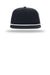 Richardson Hats 256 Mens Umpqua UPF 50+ Snapback Hat Midnight Navy Blue/White Flat Front