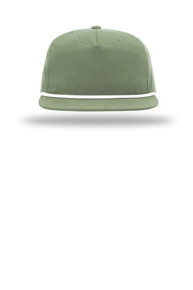 Richardson Hats 256 Mens Umpqua UPF 50+ Snapback Hat Sage Green/White Flat Front