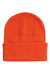 Sportsman Hats SP12 Unisex Solid Cuffed Beanie Blaze Orange Flat Front