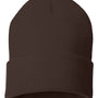 Sportsman Hats Unisex Solid Cuffed Beanie - Brown