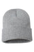 Sportsman Hats SP12 Unisex Solid Cuffed Beanie Heather Grey Flat Front