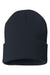 Sportsman Hats SP12 Unisex Solid Cuffed Beanie Navy Blue Flat Front