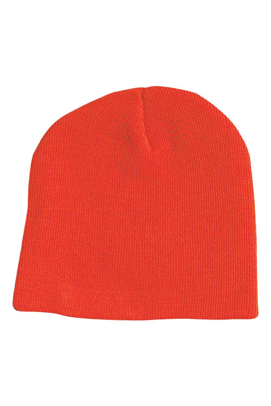 Sportsman Hats SP08 Unisex Beanie Blaze Orange Flat Front