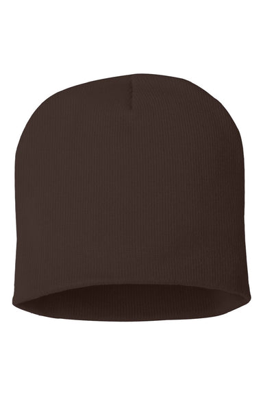 Sportsman Hats SP08 Unisex Beanie Brown Flat Front