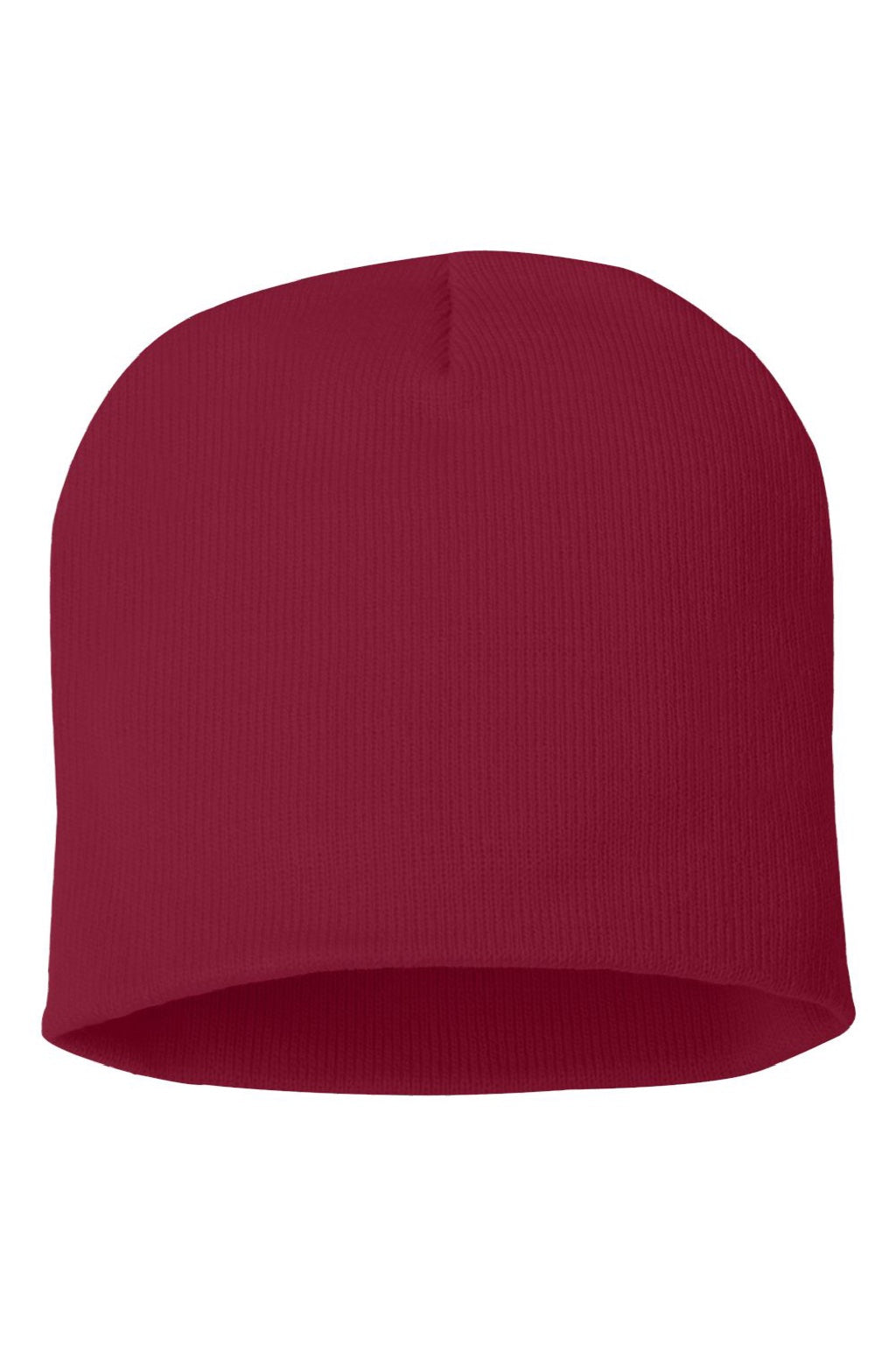 Sportsman Hats SP08 Unisex Beanie Cardinal Red Flat Front