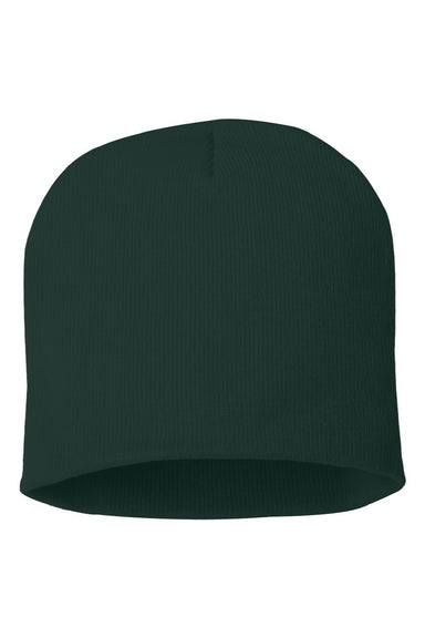 Sportsman Hats SP08 Unisex Beanie Forest Green Flat Front