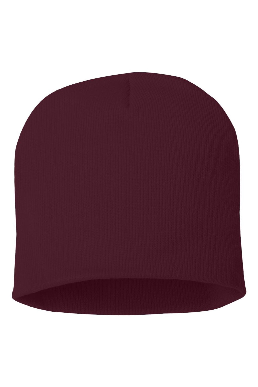 Sportsman Hats SP08 Unisex Beanie Maroon Flat Front