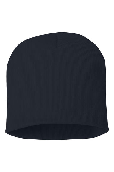Sportsman Hats SP08 Unisex Beanie Navy Blue Flat Front
