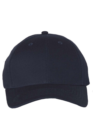 Sportsman Hats 2260 Mens Twill Adjustable Hat Navy Blue Flat Front