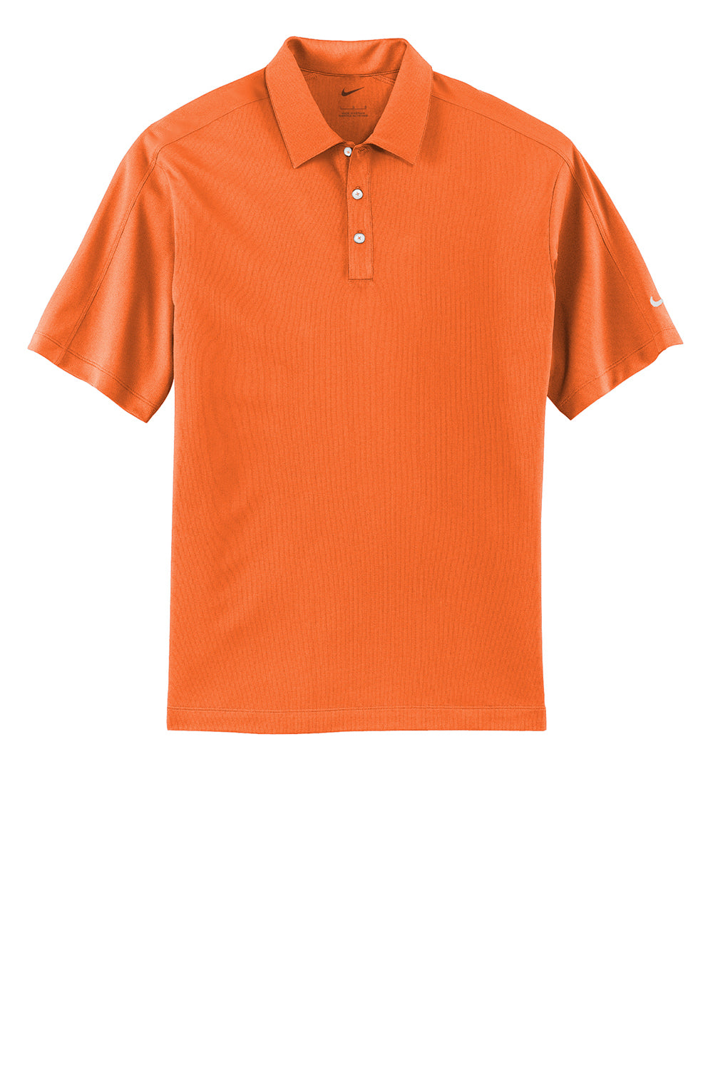 Nike 266998 Mens Tech Sport Dri-Fit Moisture Wicking Short Sleeve Polo Shirt Solar Orange Flat Front