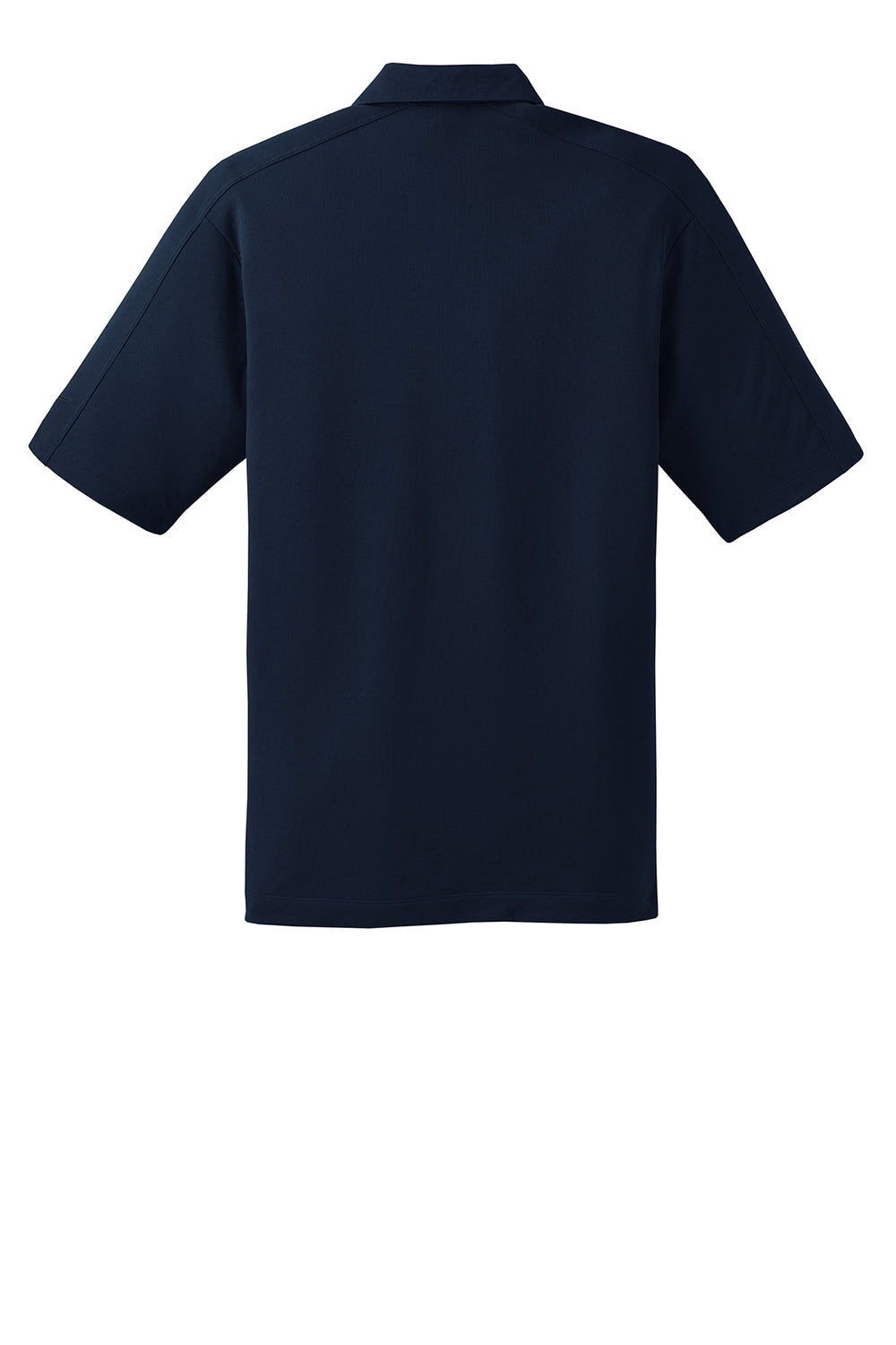 Nike 266998 Mens Tech Sport Dri-Fit Moisture Wicking Short Sleeve Polo Shirt Navy Blue Flat Back