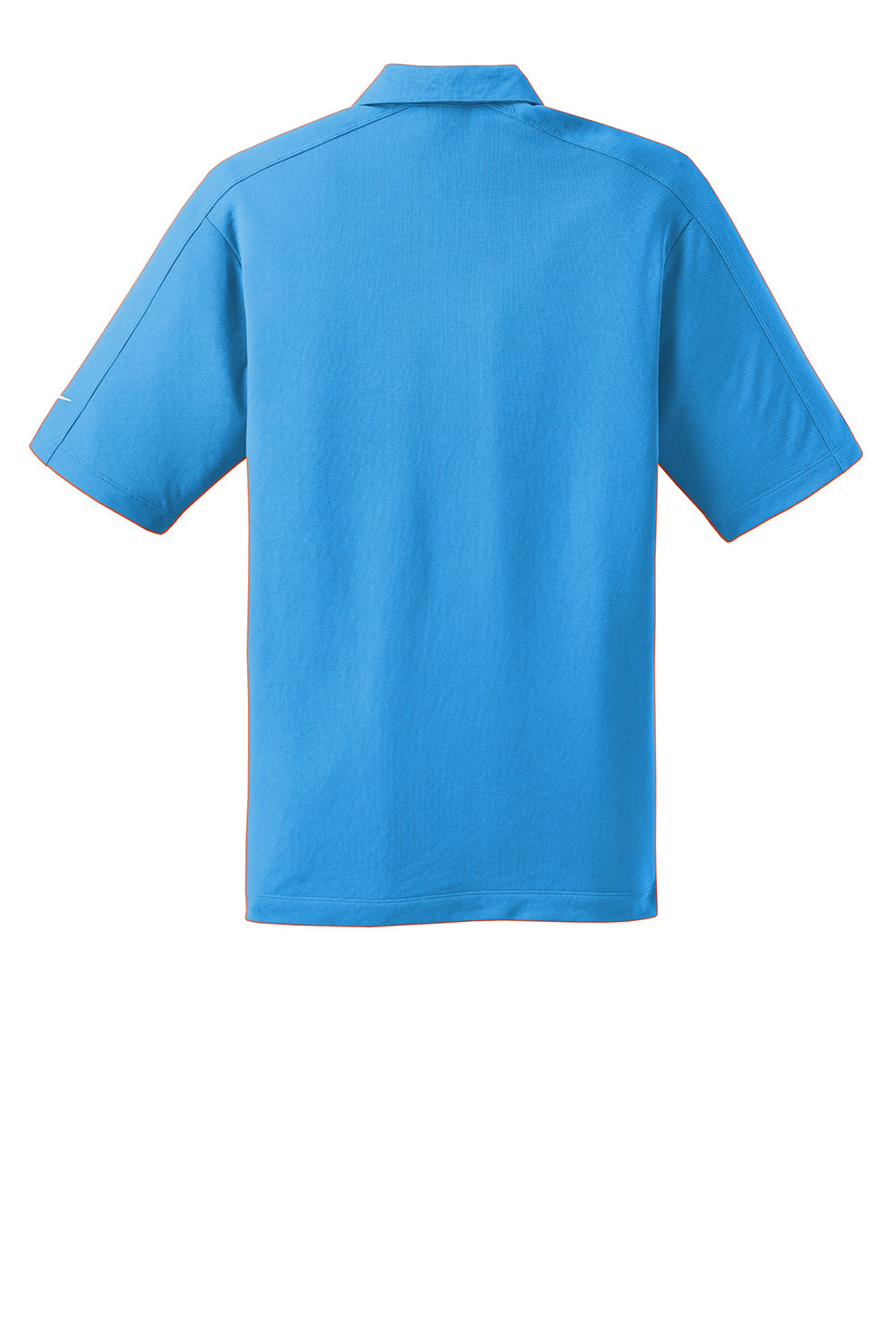 Nike 266998 Mens Tech Sport Dri-Fit Moisture Wicking Short Sleeve Polo Shirt Pacific Blue Flat Back