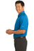 Nike 266998 Mens Tech Sport Dri-Fit Moisture Wicking Short Sleeve Polo Shirt Pacific Blue Model Side