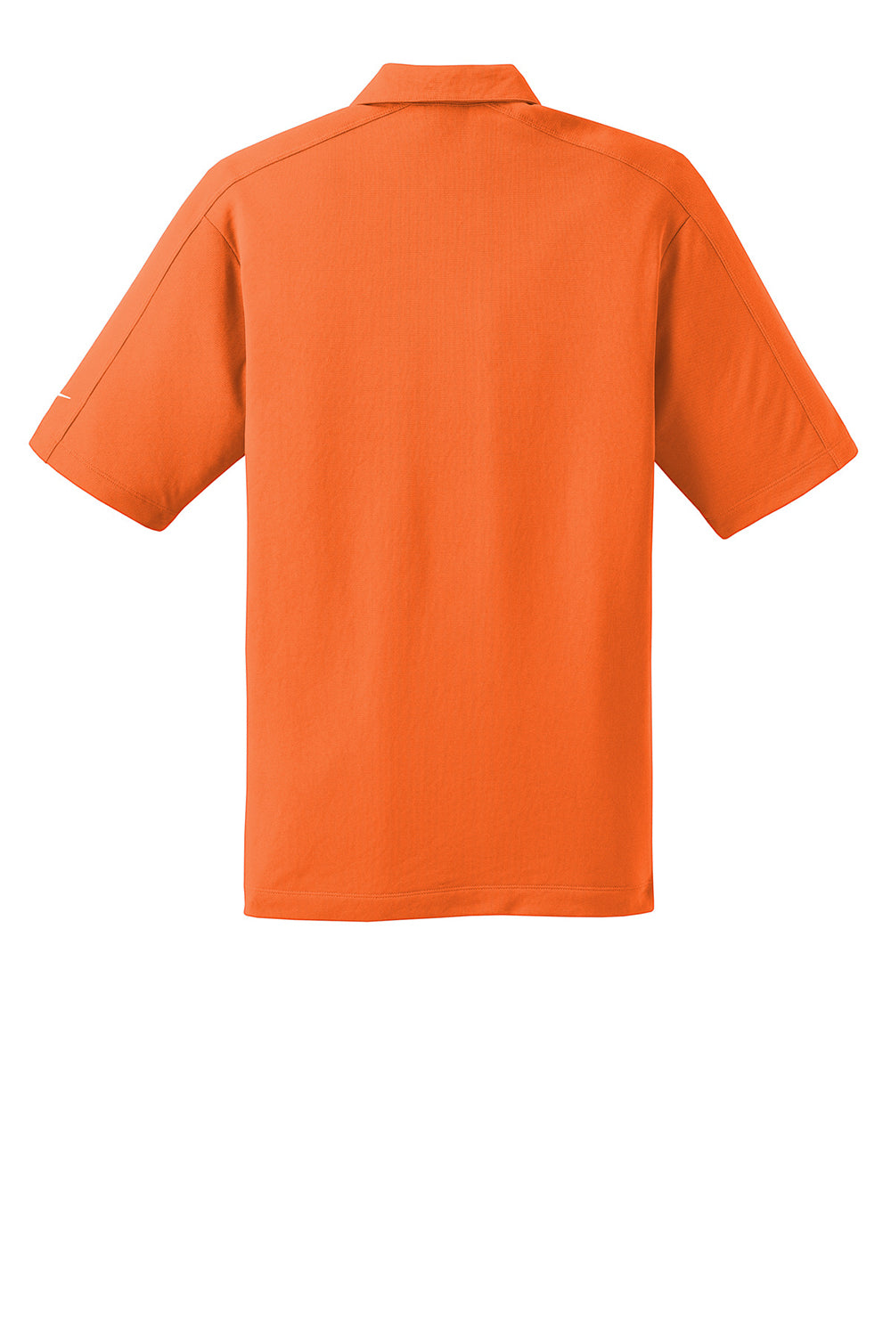 Nike 266998 Mens Tech Sport Dri-Fit Moisture Wicking Short Sleeve Polo Shirt Solar Orange Flat Back
