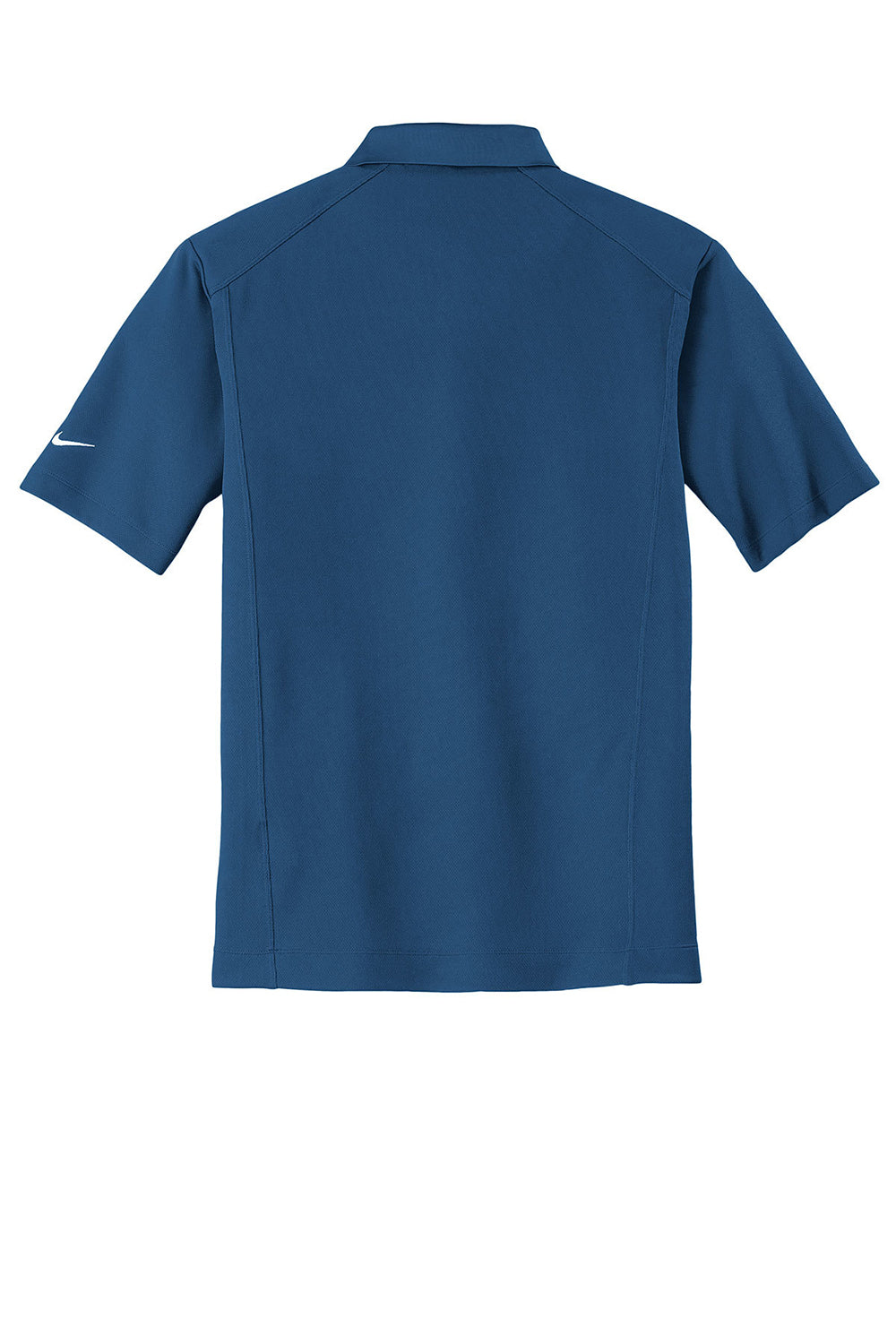 Nike 267020 Mens Classic Dri-Fit Moisture Wicking Short Sleeve Polo Shirt Court Blue Flat Back