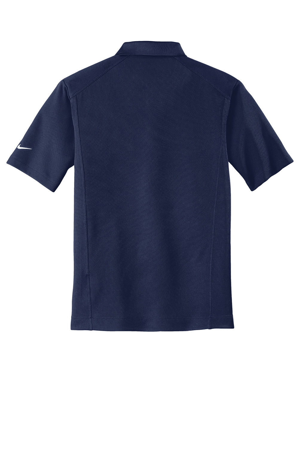 Nike 267020 Mens Classic Dri-Fit Moisture Wicking Short Sleeve Polo Shirt Midnight Navy Blue Flat Back