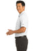 Nike 267020 Mens Classic Dri-Fit Moisture Wicking Short Sleeve Polo Shirt White Model Side