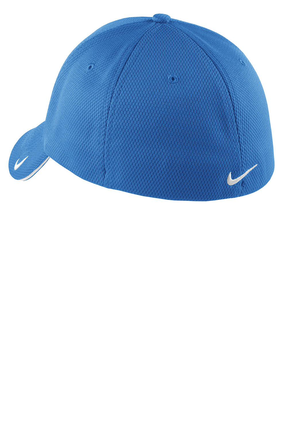 Nike 333115/NKFD9718 Mens Dri-Fit Moisture Wicking Stretch Fit Hat Pacific Blue Flat Back