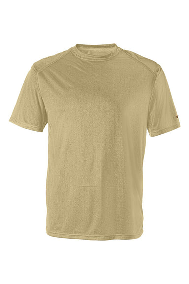 Badger 4120 Mens B-Core Moisture Wicking Short Sleeve Crewneck T-Shirt Vegas Gold Flat Front
