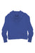 Badger 1261 Womens Crop Hooded Sweatshirt Hoodie Royal Blue Flat Back