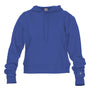 Badger Womens Crop Hooded Sweatshirt Hoodie - Royal Blue - NEW