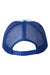 Valucap Hats VC700 Mens Foam Mesh Back Snapback Trucker Hat White/Royal Blue Flat Back