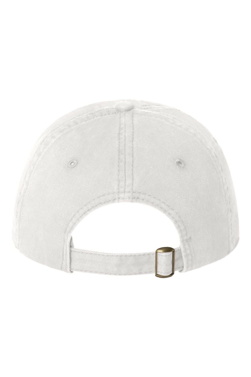 Sportsman Hats AH35 Mens Adjustable Hat White Flat Back
