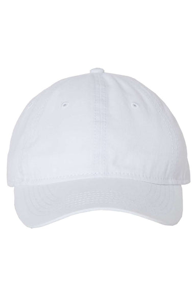 Sportsman Hats AH35 Mens Adjustable Hat White Flat Front