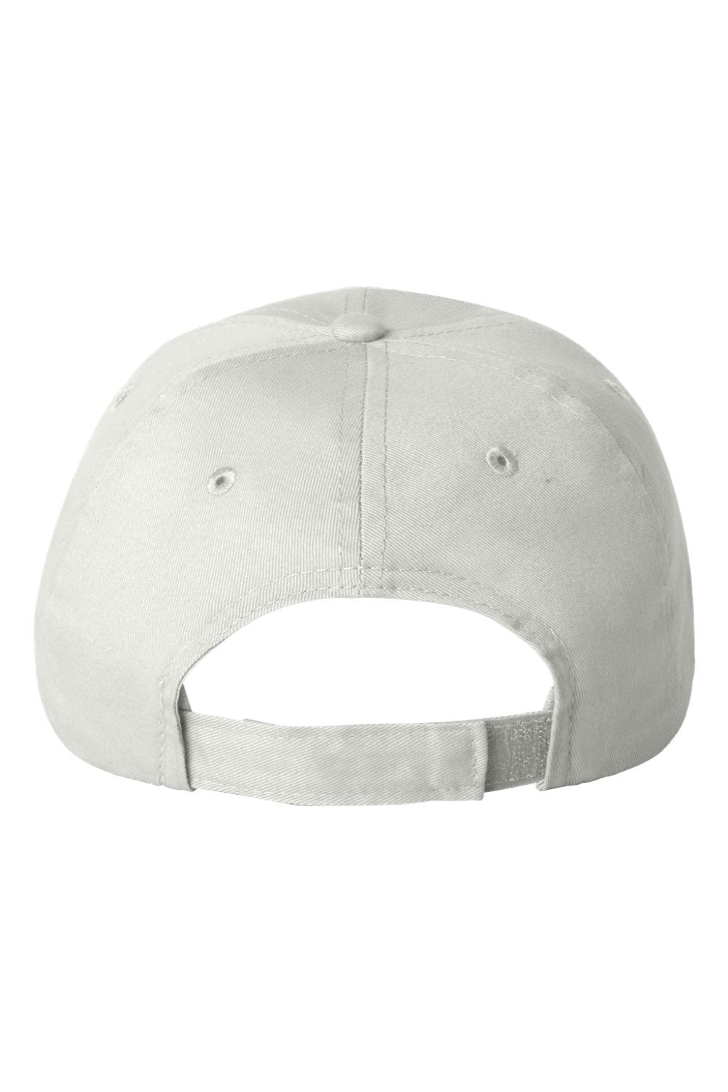 Valucap Hats 6440 Mens Econ Adjustable Hat White Flat Back