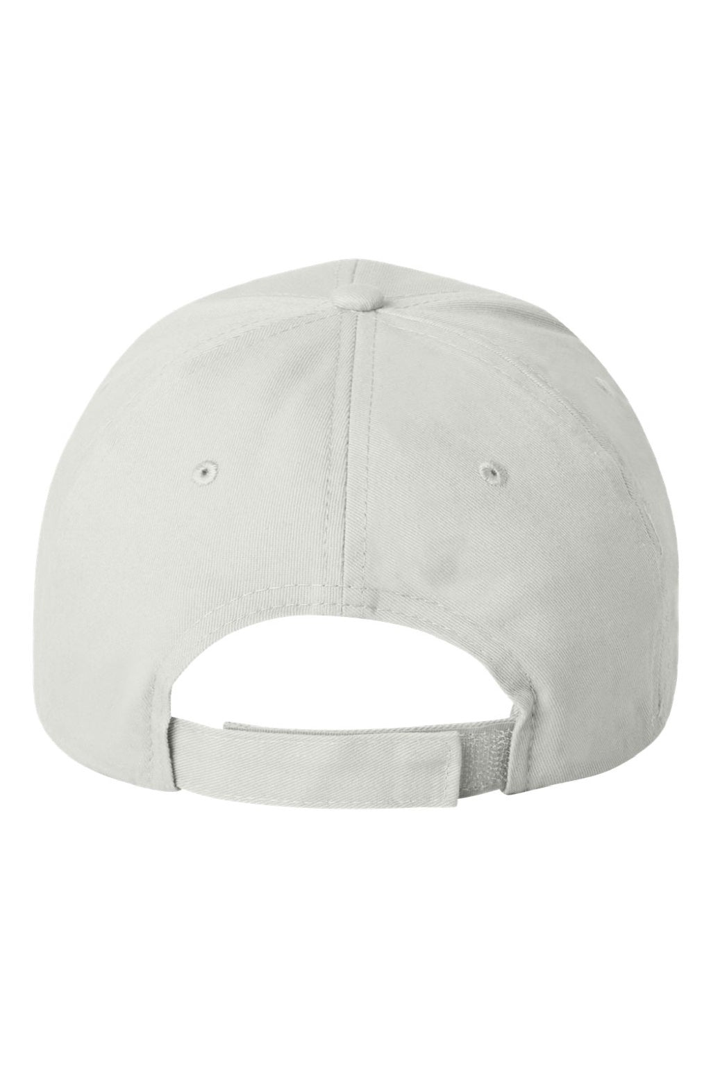 Valucap Hats VC600 Mens Chino Adjustable Hat White Flat Back