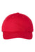 Classic Caps Hats USA200 Mens USA Made Adjustable Dad Hat Red Flat Front