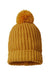 Richardson Hats 143R Unisex Chunky Cable Beanie Camel Flat Front