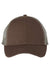 Valucap Hats AH80 Mens Bio-Washed Adjustable Trucker Hat Brown/Khaki Flat Front