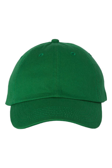 Valucap Hats VC300A Mens Adult Bio-Washed Classic Adjustable Dad Hat Kelly Green Flat Front