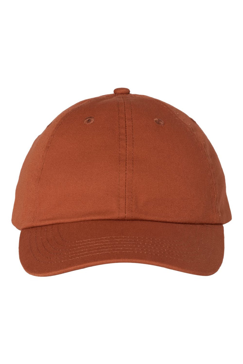Valucap Hats VC300A Mens Adult Bio-Washed Classic Adjustable Dad Hat Texas Orange Flat Front