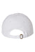 Valucap Hats VC300A Mens Adult Bio-Washed Classic Adjustable Dad Hat White Flat Back