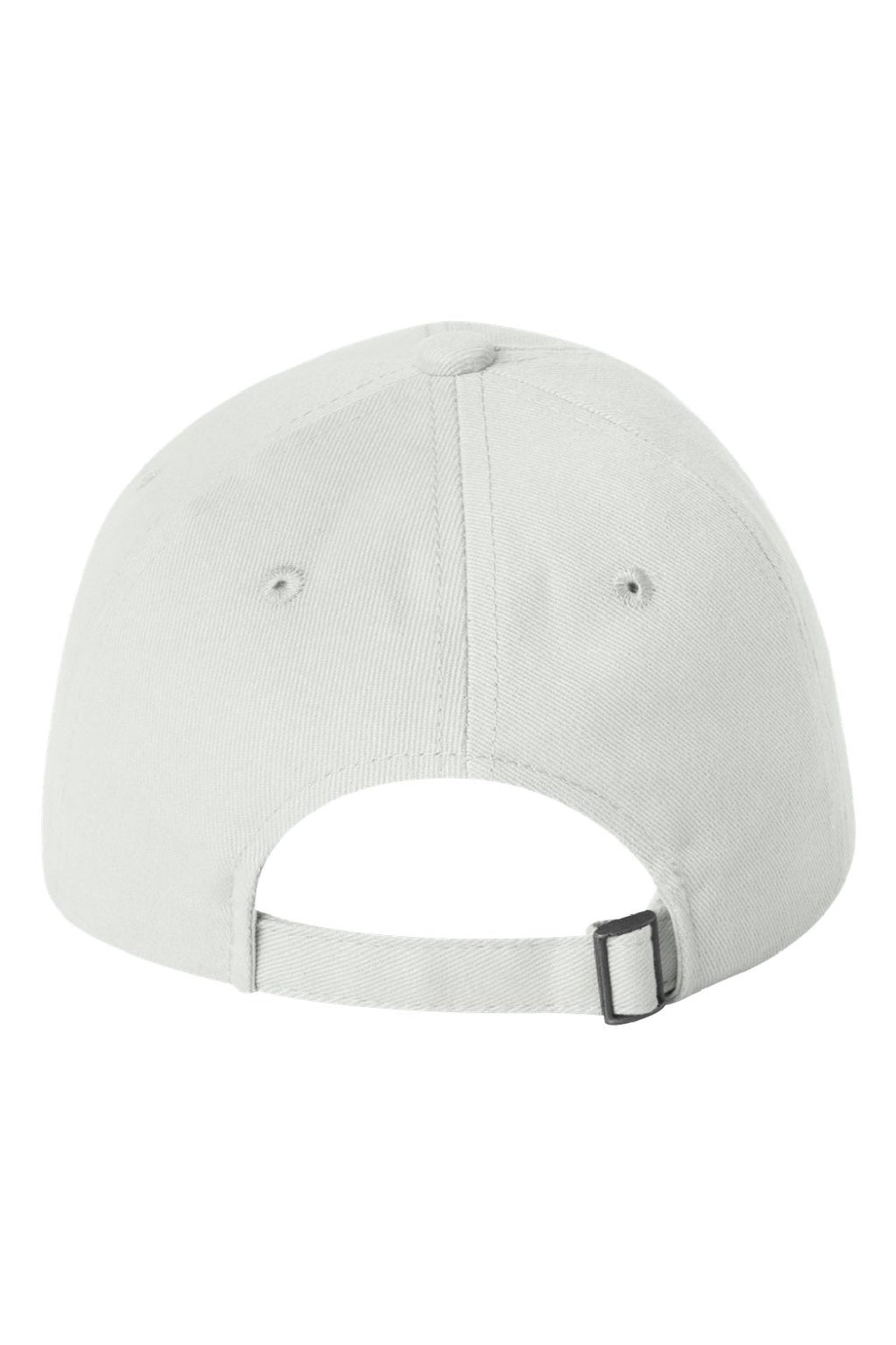 Valucap Hats 9610 Mens Heavy Brushed Twill Adjustable Hat White Flat Back