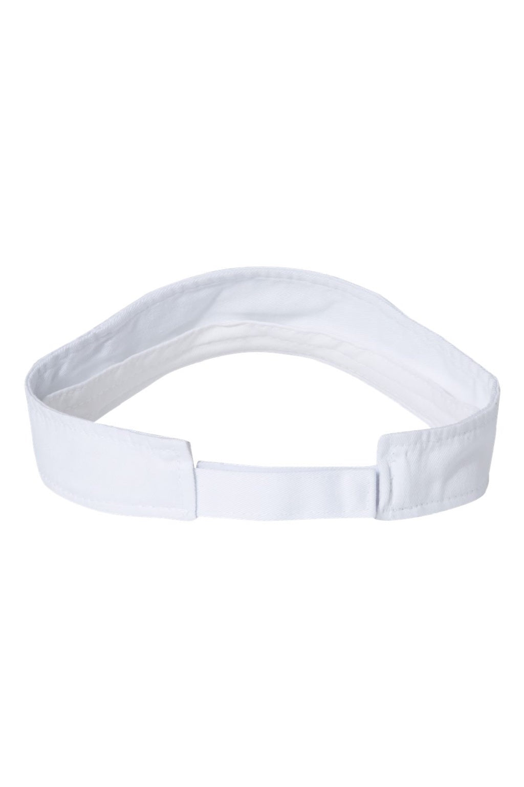 Valucap Hats VC500 Mens Bio-Washed Adjustable Visor White Flat Back