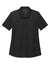 Port Authority LK830 Womens Moisture Wicking Fine Pique Short Sleeve Polo Shirt Heather Black Flat Front
