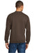 Jerzees 562M/562MR Mens NuBlend Fleece Crewneck Sweatshirt Chocolate Brown Model Back