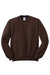 Jerzees 562M/562MR Mens NuBlend Fleece Crewneck Sweatshirt Chocolate Brown Flat Front