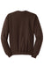 Jerzees 562M/562MR Mens NuBlend Fleece Crewneck Sweatshirt Chocolate Brown Flat Back